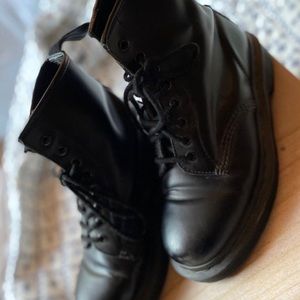 All black Dr Martens 1460 8-Eye Boot